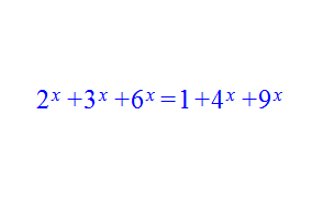 Algebraic Equation with Exponents